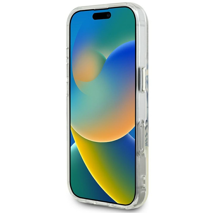 Etui Guess IML Metal Colored Circle      Classic Logo MagSafe do iPhone 16 Pro Max czarny