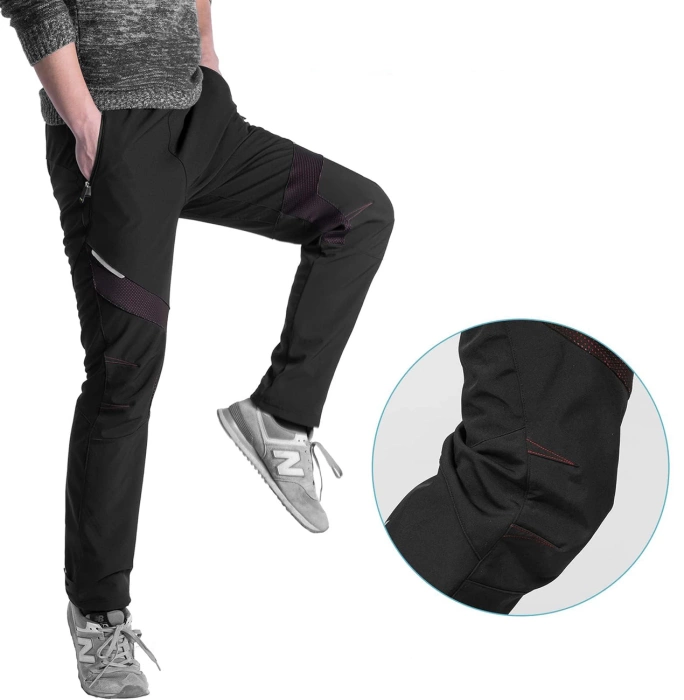 Winddichte Radsporthose Rockbros Patrol, Größe L - Schwarz