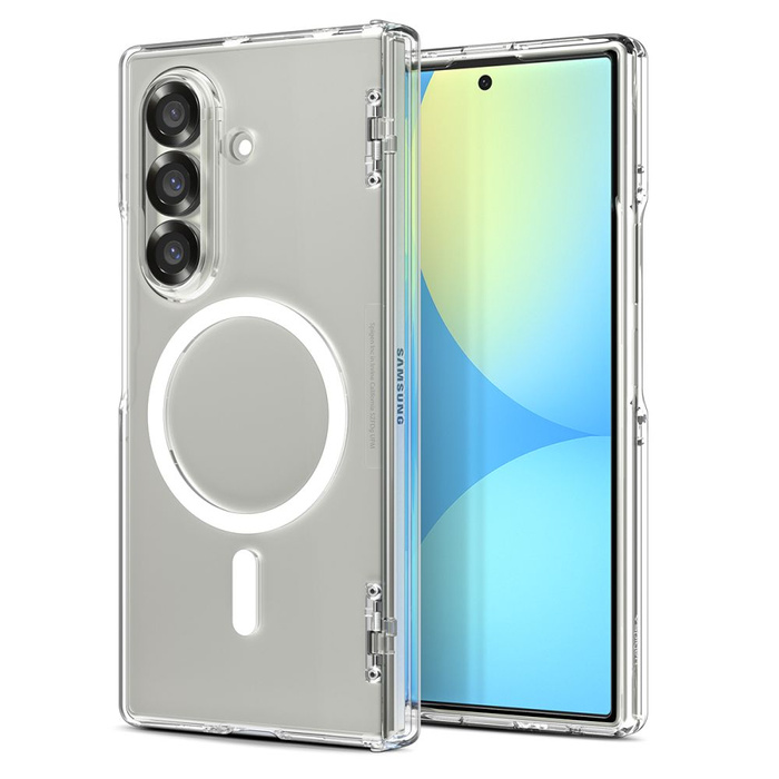 SPIGEN ULTRA HYBRID PRO MAG MAGSAFE GALAXY Z FOLD 7 TRASPARENTE/BIANCO