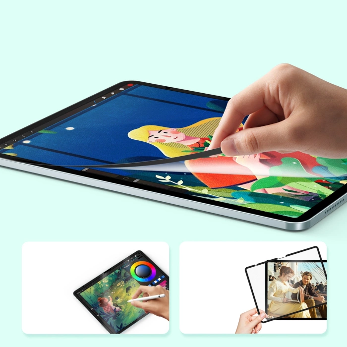 Dux Ducis Naad Paperlike Matte Displayschutzfolie für iPad Air 11&quot; (2024/2025) – mit schwarzem Rahmen