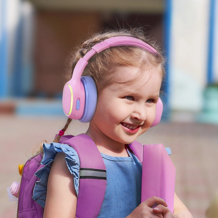 Tronsmart KH03 Wireless Headphones with ANC, for Kids, Safe - Pink