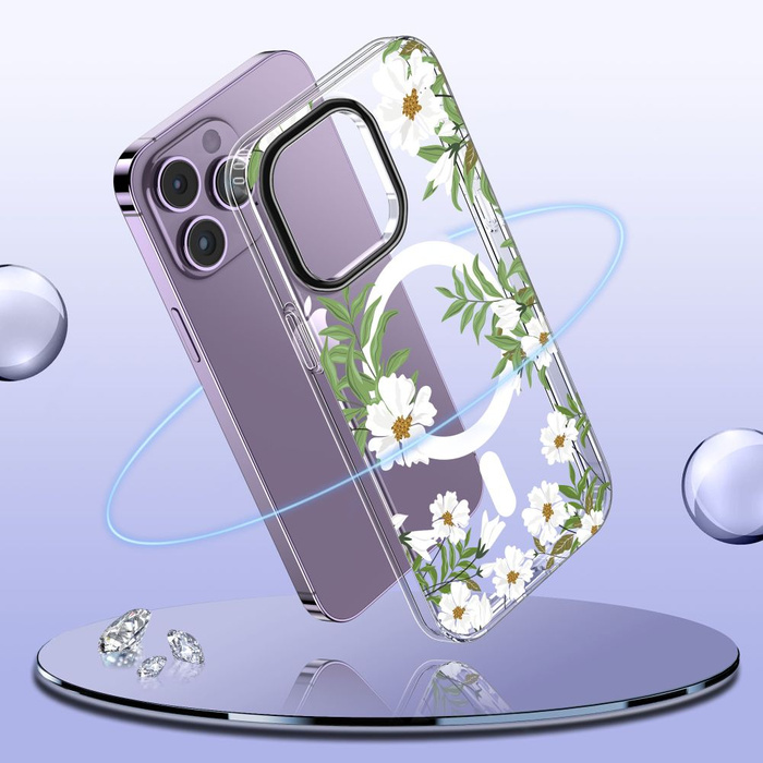 Coque Tech-protect Magmood MagSafe iPhone 14 Pro Max Spring Daisy Case