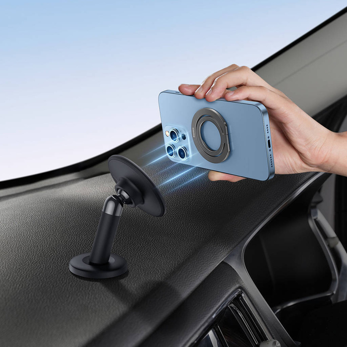 Baseus Halo magnetický držák na telefon stojánek na telefon šedý (SUCH000013)