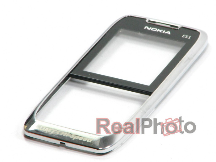 NOKIA E51 Gehäuse komplett Silber Grad C