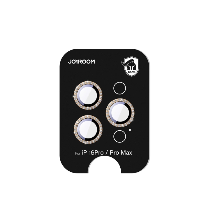 Joyroom JR-MSJ0310 Glass Screen Protector for iPhone 16 Pro/16 Pro Max Lenses - Brown