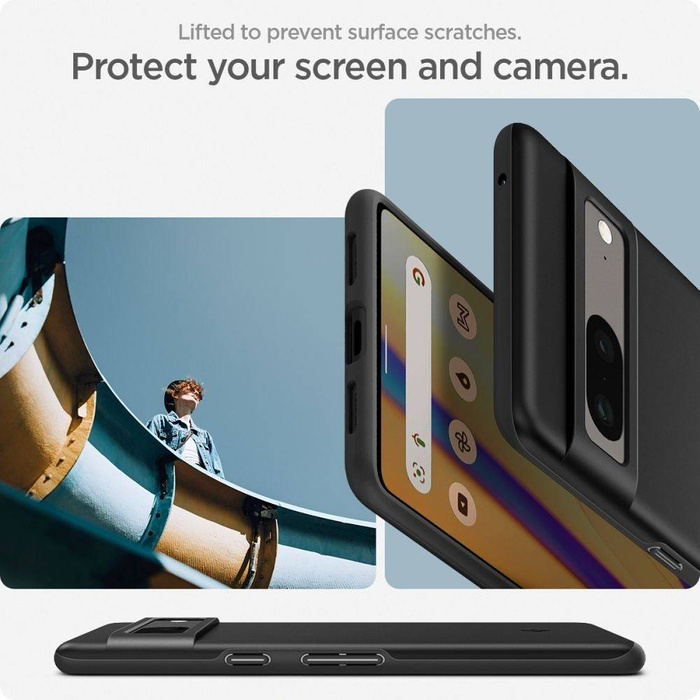 Spigen Thin Fit GOOGLE PIXEL 7 Cover NERO