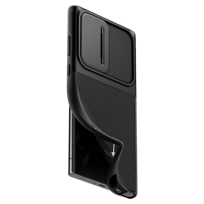 Hülle Spigen Samsung Galaxy S22 Ultra Optik Armor Schwarz Case