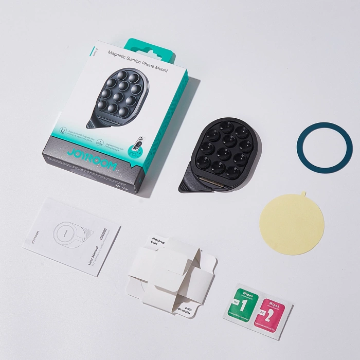 Joyroom JR-ZS418 Smartphone-Halterung mit Ständer und Saugnäpfen mit MagSafe – Schwarz