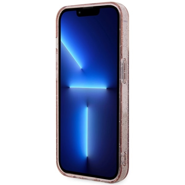 Hülle Guess GUHMP14LHCMCGP iPhone 14 Pro 6.1" rosa/rosa hartcase Glitter Gold MagSafe Case