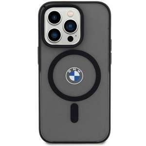 Cover BMW BMHMP14MDSLK iPhone 14 Plus 6,7" nero/nero durocase Signature MagSafe