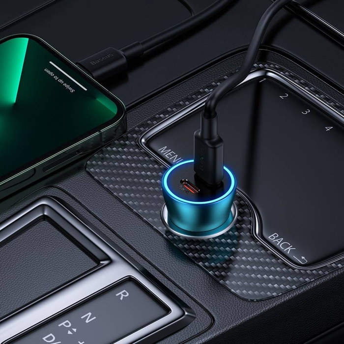 Baseus Golden Contactor Pro charger car 2x USB-C 40W blue (CGJP000003)