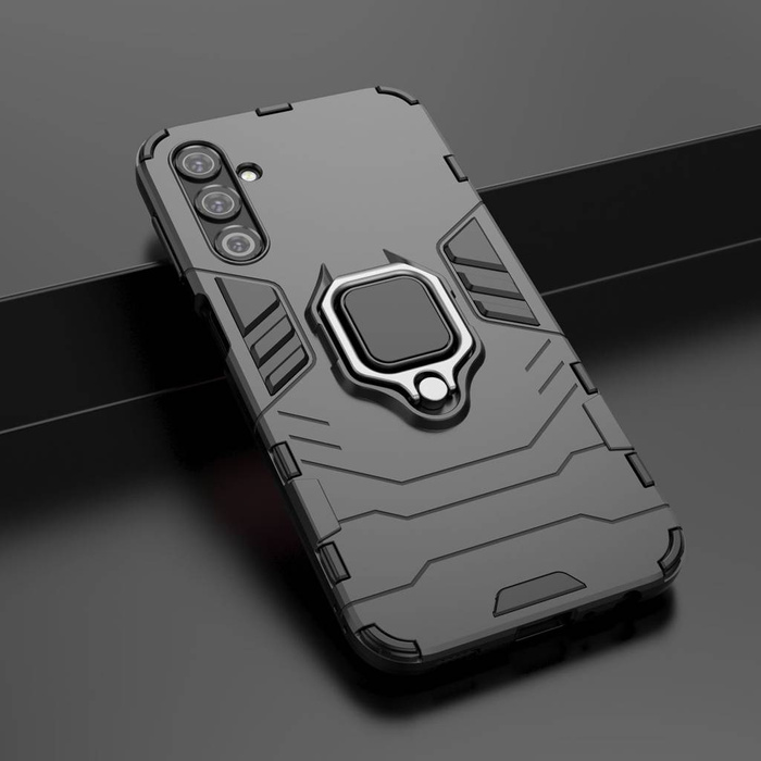 Pouzdro Ring Armor pro Samsung Galaxy A24 4G pancéřový kryt magnetický držák kroužkový černý