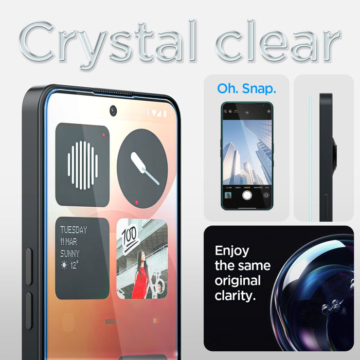 TEMPERED GLASS SPIGEN GLAS.TR "EZ FIT" NOTHING PHONE 3A / 3A PRO CLEAR