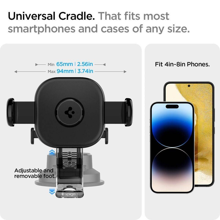 Spigen Uts35 Onetap Supporto universale per cruscotto auto nero