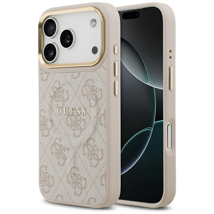 Etui Guess 4G PU Classic Logo MagSafe do iPhone 17 Pro różowy