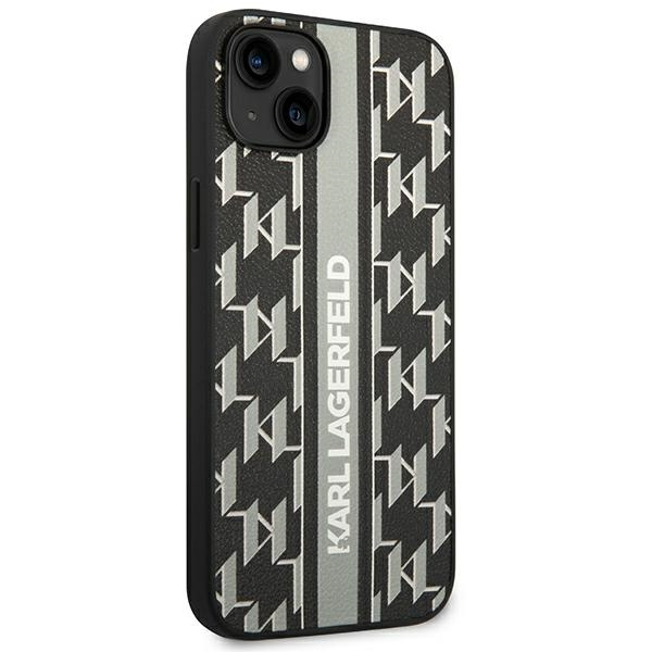 Karl Lagerfeld KLHCP14SPGKLSKG iPhone 14 6,1" hartcase grau/grau Monogram Stripe