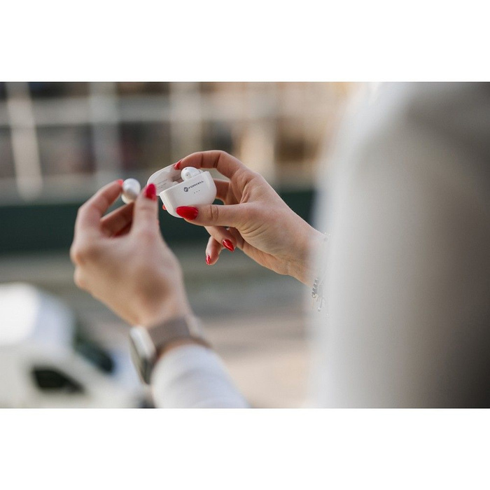 Słuchawki bezprzewodowe douszne Forcell F-Audio TWS Clear Sound białe