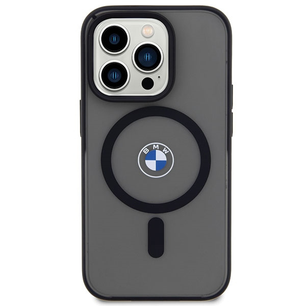 Funda BMW BMHMP14XDSLK iPhone 14 Pro Max 6.7" negro/negro durocase Signature MagSafe