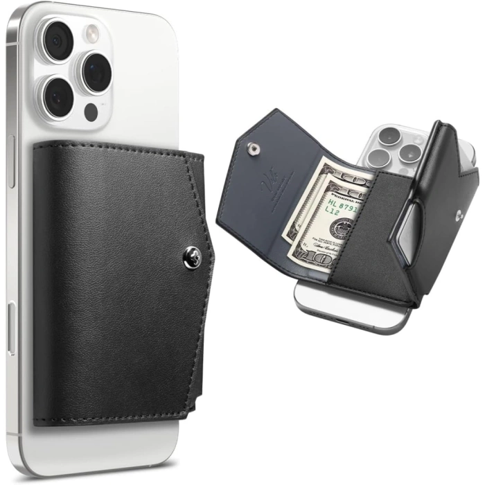 Wallet Spigen VALENTINUS PRO MagSafe WALLET BLACK