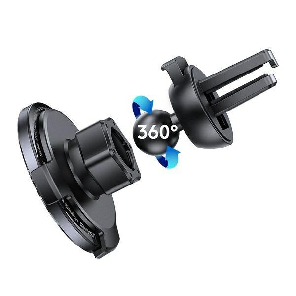 Holder Induction USAMS For Ventilation Grille 15W 2in1 Magnetic Black