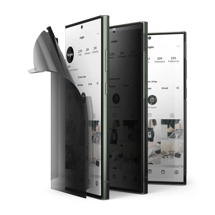 Schutzfolie Ringke Dual Easy Galaxy S23 Ultra Datenschutz
