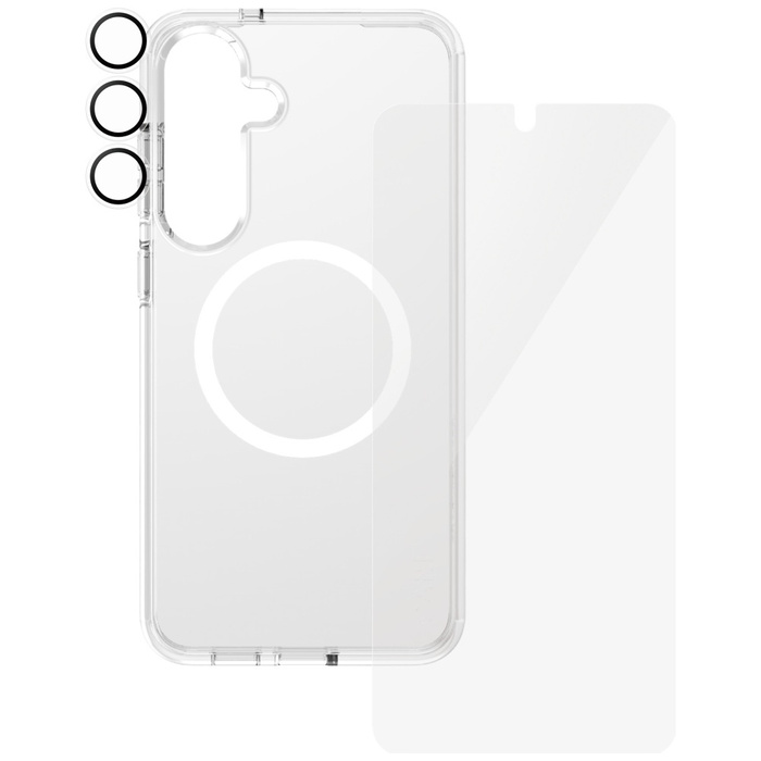 Zestaw ochronny CARE by PanzerGlass       Flagship 3w1 Etui+Szkło+Lens do Samsung Galaxy S25+