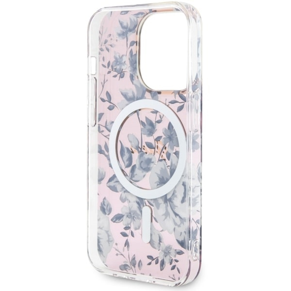 Funda Guess GUHMP14LHCFWSP iPhone 14 Pro 6.1" rosa/rosa durocase Flor MagSafe Case