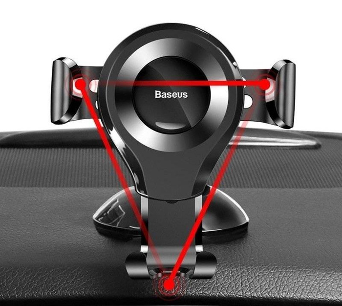 Baseus Osculum Gravity Car parabrezza supporto cruscotto rosso (SUYL-XP09)