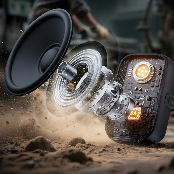 Głośnik Bluetooth Joyroom Maya JR-MS03 przenośny z wbudowaną latarką odporny - żółty