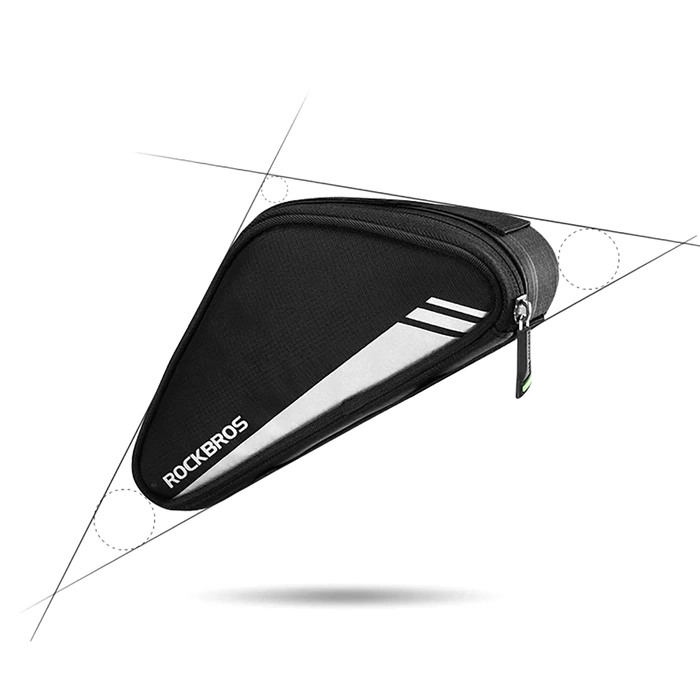 Rockbros B55-BK Fahrradtasche für Rahmen 0,7 l - Schwarz