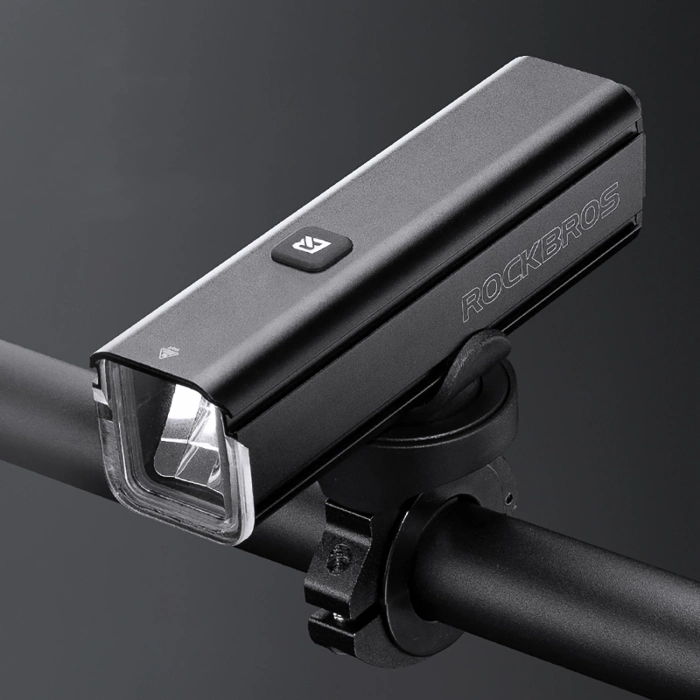 Rockbros 24610002001 Fahrrad-Frontlicht 1000 lm + USB-C - USB-A-Kabel - Schwarz