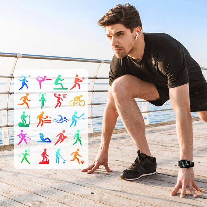 Reloj inteligente Joyroom Fit-Life gris oscuro (JR-FT3)