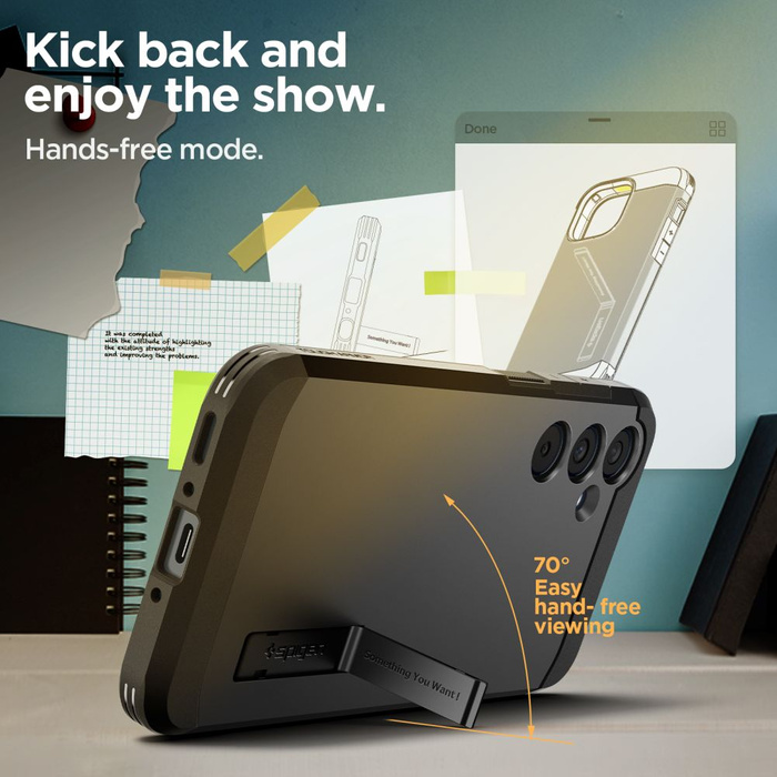 Case Coque Tough Armor Spigen Galaxy A35 5g noire