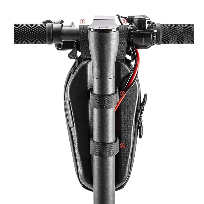 Rockbros Tasche 3011006301 für den Lenker eines Fahrrads oder Rollers 1,3 l – Schwarz