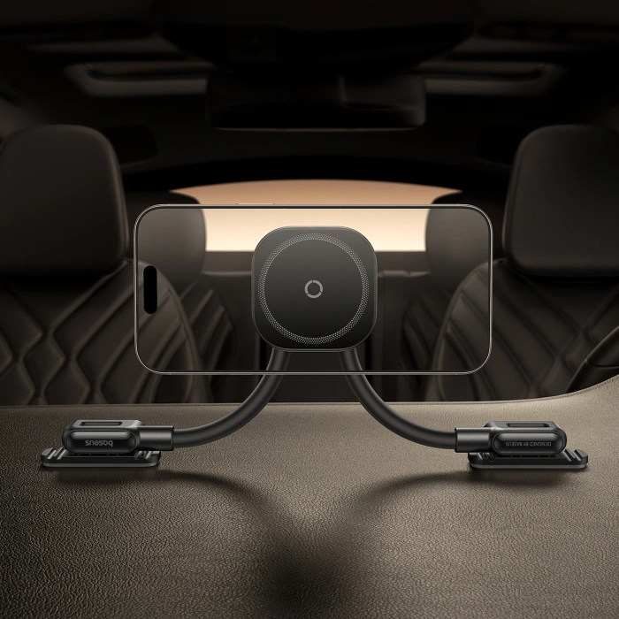 Uchwyt magnetyczny Baseus PrimeTrip C03s kompatybilny z MagSafe na deskę rozdzielczą przyklejany - czarny