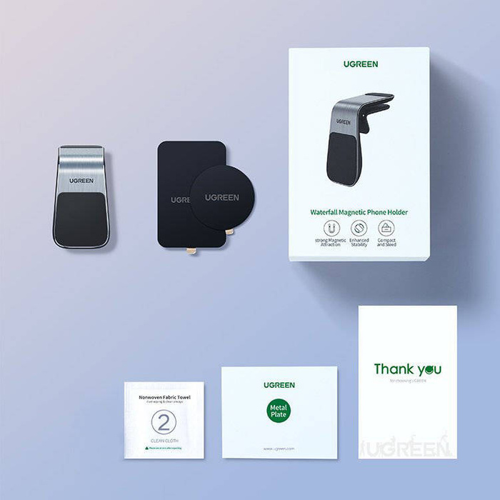 Soporte de coche magnético Ugreen para la rejilla de ventilación, plateado (LP290)