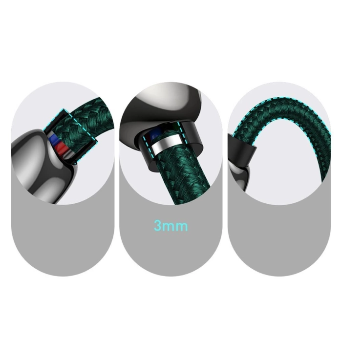 Baseus CATSK-B06 USB-C - USB-C PD cable 100W 5A 480Mb/s 1m - green