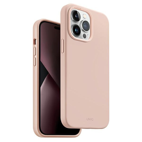 UNIQ hülle Lino iPhone 14 Pro 6.1" rosa/rosa blush