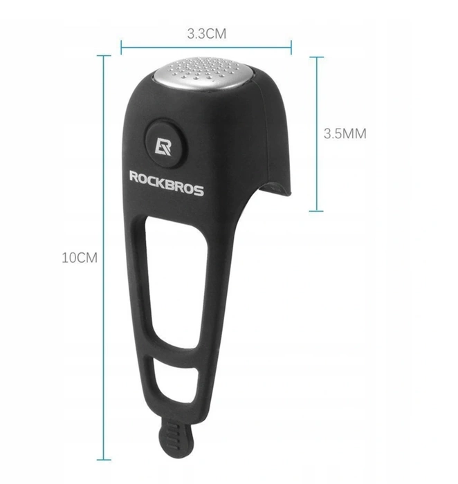 Campanello per bicicletta elettronico Rockbros CB1709BK - nero