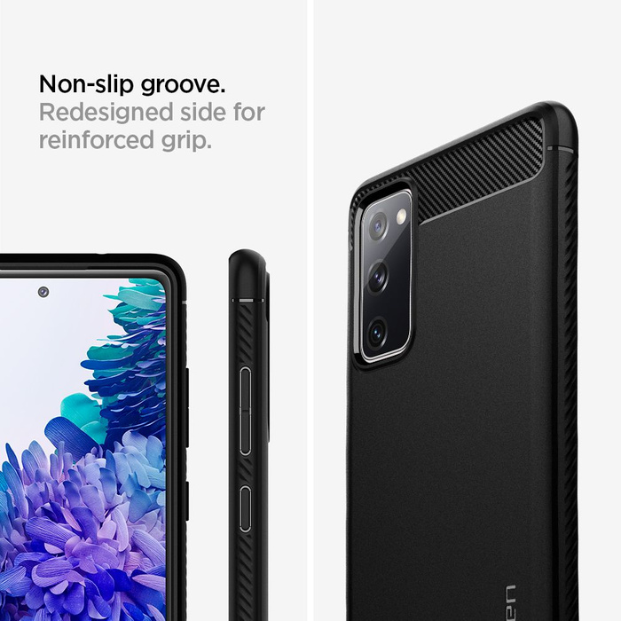 SPIGEN Samsung Galaxy S20 Fe Robuste Armor Matte Schwarz Hülle