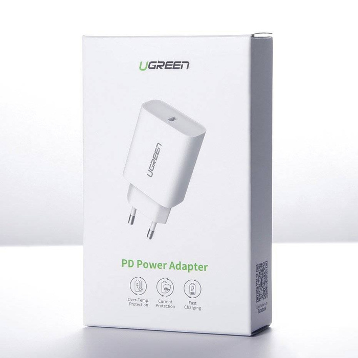 Chargeur USB Ugreen Power Delivery 3.0 Quick Charge 4.0+ 20W 3A blanc (60450)