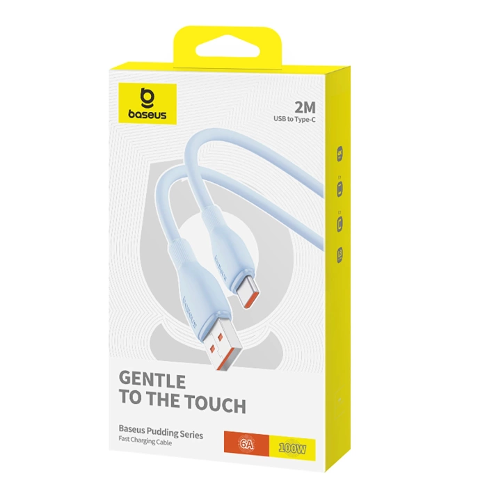 Baseus Pudding 100W USB-A - USB-C Cable 2m - Blue
