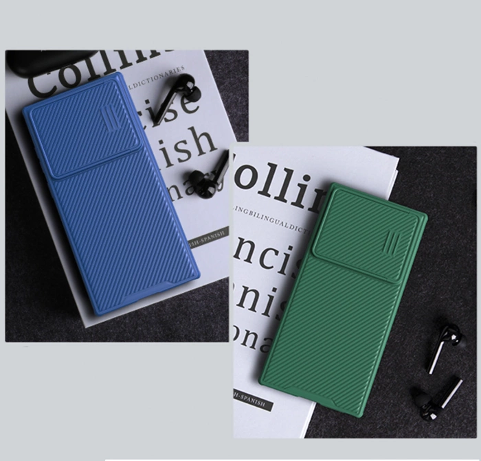 Nillkin CamShield S Case etui Samsung Galaxy S23 Ultra pancerny pokrowiec osłona na aparat zielone