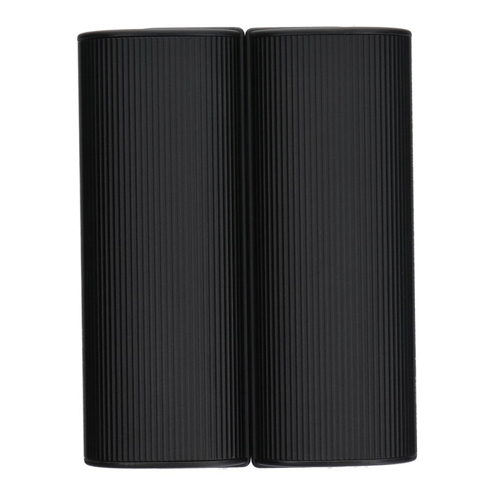 Powerbank Veger (W0587) 2,4A 2 szt 2 x 5000 mAh z podgrzewaczem do rąk czarno srebrny