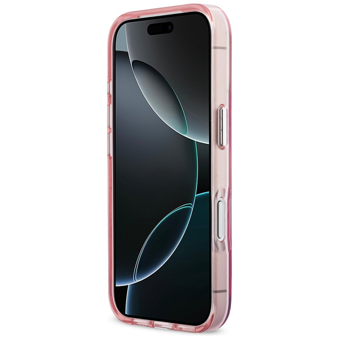 Etui Karl Lagerfeld IML Peekaboo MagSafe do iPhone 17 Pro różowy