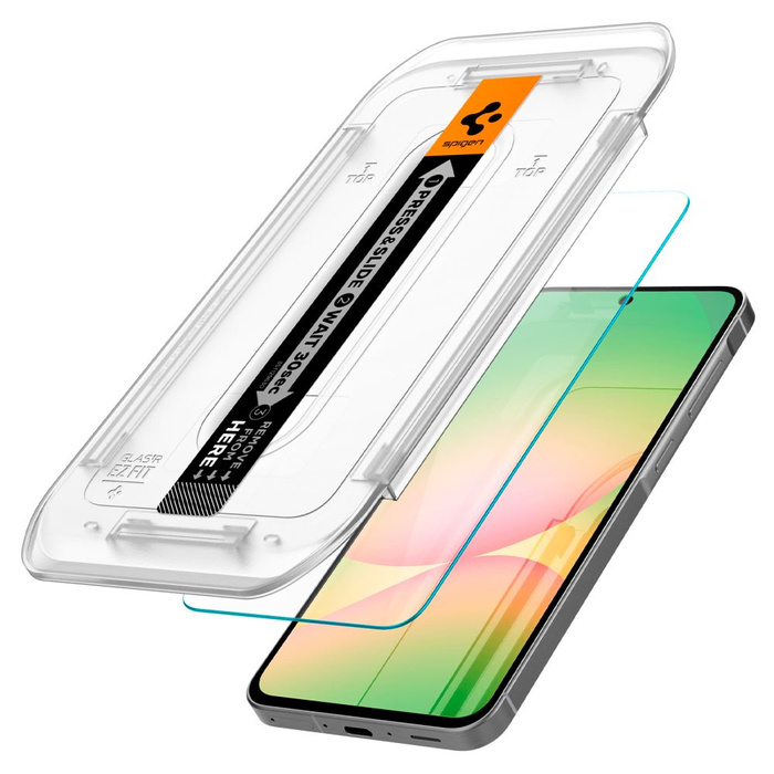Vidrio Templado Spigen GLAS.TR "EZ FIT" pAQUETE DE 2 GALAXY S24 FE CLEAR