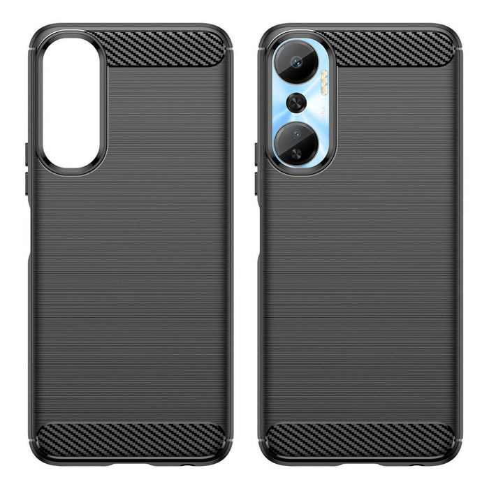 Funda Carbon Case para Infinix Hot 20 funda flexible silicona carbono negra