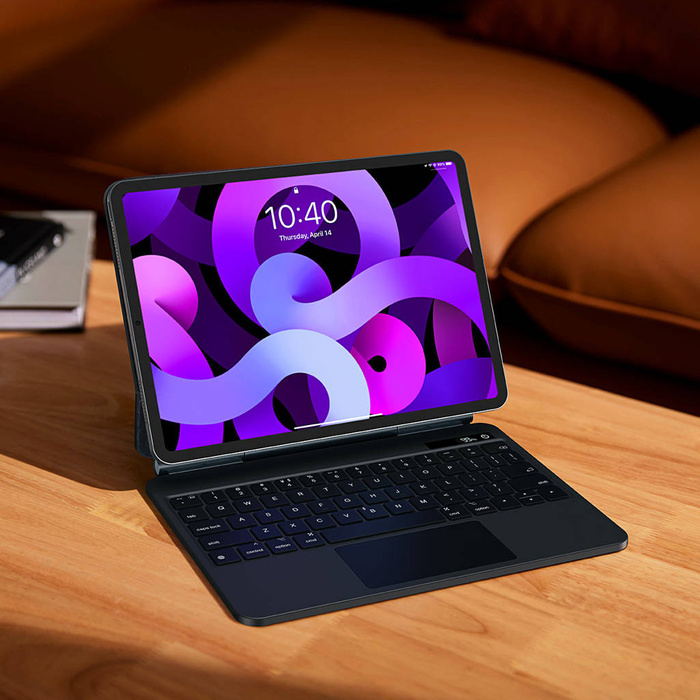 Baseus Brilliance obal s klávesnicí a vestavěným displejem pro iPad Pro 11" (2018/2020/2021) / iPad Air 4 10,9" / iPad Air 5 10,9" šedý