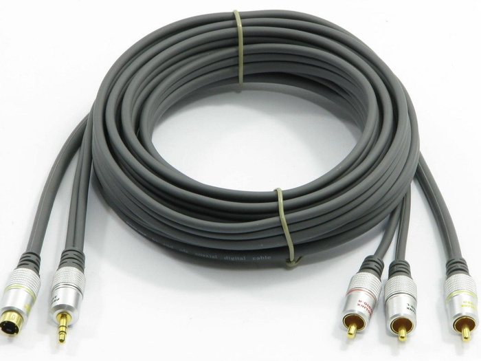 PROLINK 3RCA - SVHS4P + 3,5 STR Kabel 3m TCV5510