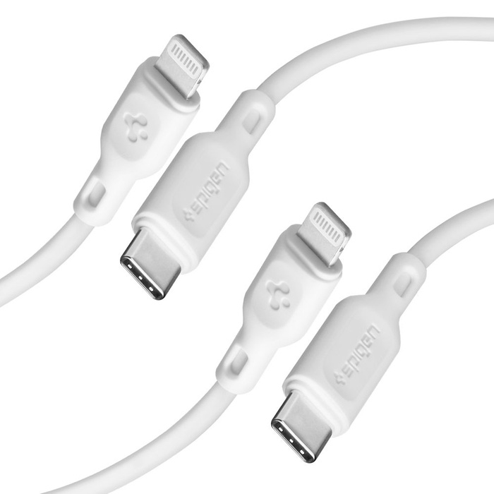 Kabel Spigen DURASYNC MFI BELEUCHTUNGSKABEL 2ER-PACK 100CM WEISS